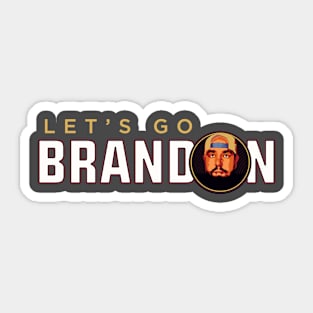 Let's Go Brandon!  Face Tee Sticker